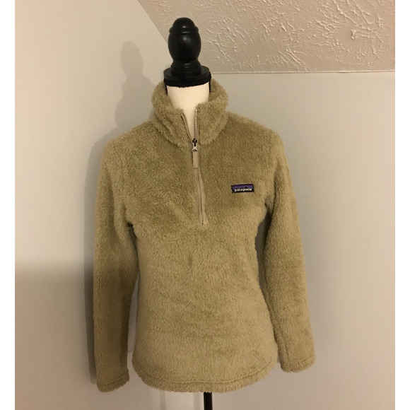 Patagonia Women's Los Gatos El Cap Khaki 1/4 Zip Fleece Pullover Top - Small - Picture 2 of 12